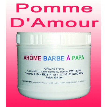 Arôme barbe à papa Pomme d'Amour 300 Grs