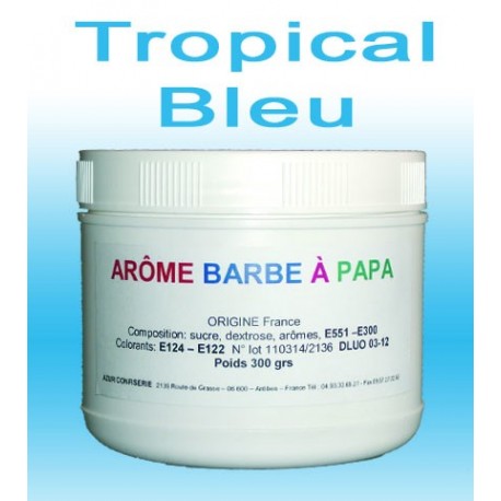 Arôme barbe à papa Tropical Bleu 300 Grs