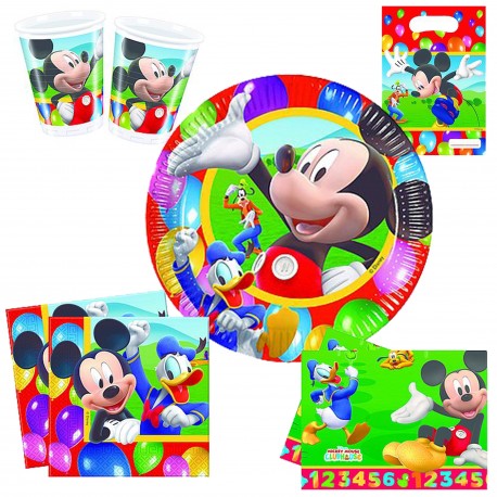 Set Anniversaire Décor "Mickey Party Time"
