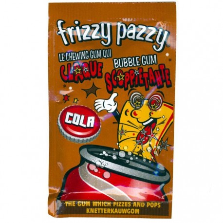 Frizzy Pazzy Cola. Chewing-gum explosif