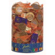 Filets Pièces de monnaie Euro Or Lait 24 Grs Tubo 1.44 Kg