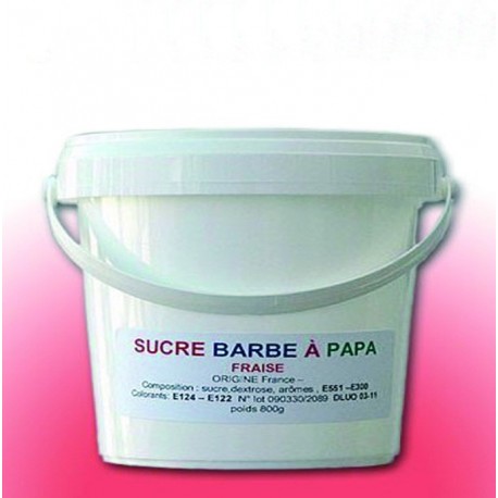 Sucre barbe à papa au choix Sachet ou Seau de 5 Kilos