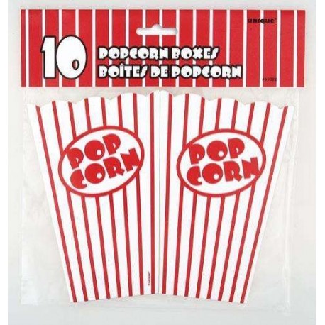 Gobelet Pop corn 75 cl X 10 rouge et blanc
