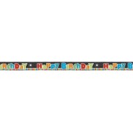 Birthday Stripes Foil Banner