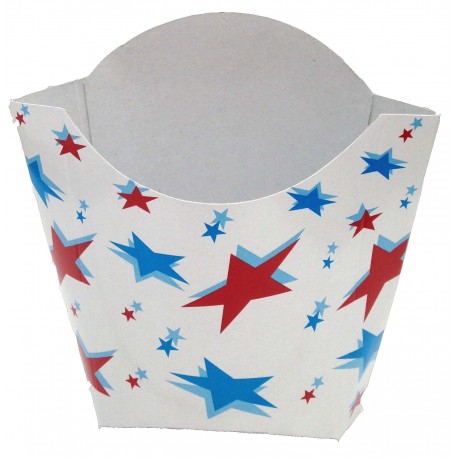 Etui à Frites décor Etoiles 300 grs X 50