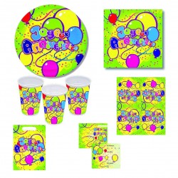 Set Anniversaire Décor "Joyeux Anniversaire"