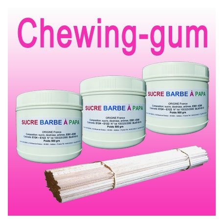 Sucre à barbe à papa Chewing-gum 500 g