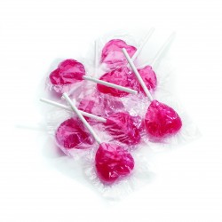 Sucettes Coeur Fruit 1200 Grs (+/-100 Pcs)
