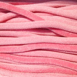 Cable Rose Bubblegum Acidulé - Réglisse - Luna-Park 67 cm carton de 100 pièces