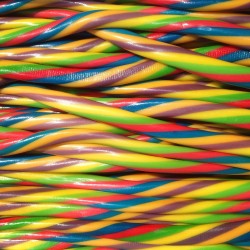 Cable Tutti Frutti Lisse - Réglisse - Luna-Park 67 cm carton de 100 pièces