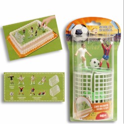 Kit de décoration Football pour gâteau