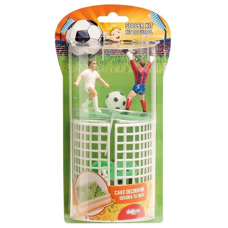 Kit De Decoration Football Pour Gateau Azur Confiserie