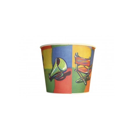 Gobelet pop corn Carré 130 Oz 384cl x 140