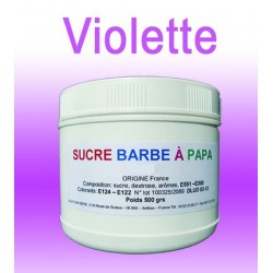 Sucre à barbe à papa Violette 500g