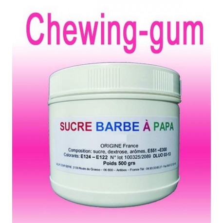 Sucre à barbe à papa Chewing-gum 500 g