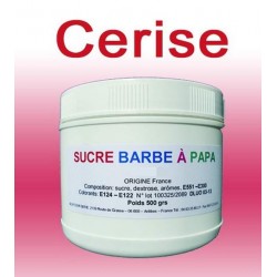 Sucre à barbe à papa Cerise 500 g