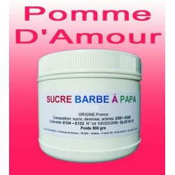 Sucre à barbe à papa Pomme d'Amour 500g