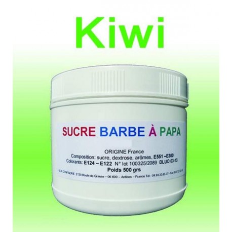 Sucre à barbe à papa Kiwi 500g