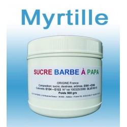 Sucre à barbe à papa Myrtille 500g