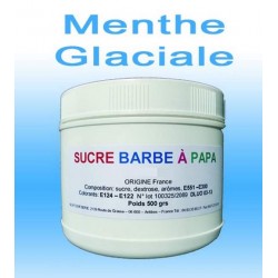 Sucre barbe à papa Menthe glaciale 500g
