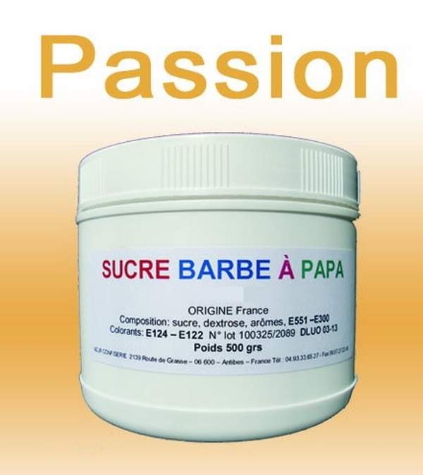 Sucre à Barbe à Papa Parfum Violette - 1kg - Prêt à L'Emploi - Pour Machine à Barbe à Papa - Environ 40 Barbe à Papa