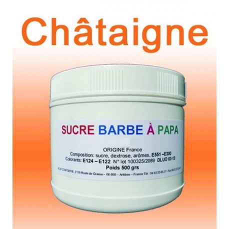 Sucre à barbe à papa Châtaigne 500g