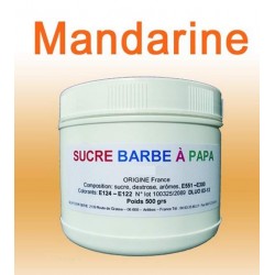 Sucre à barbe à papa Mandarine 500g