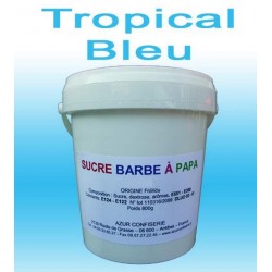 Sucre à barbe à papa Tropical Bleu 1000g