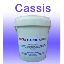 Sucre à barbe à papa Cassis 1000g