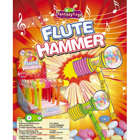 Flûtes Hammer Candy x 12 unités