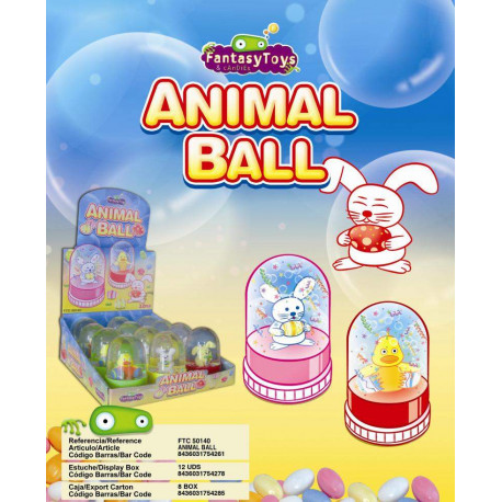 Animal Ball Candy x 12 unités