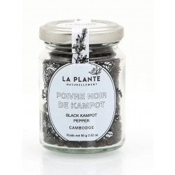 Poivre Noir de Kampot Bio pot de 50 Grs