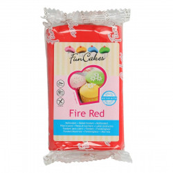 Pâte a sucre/Fondant déco Fire Red Funcakes 250 grs