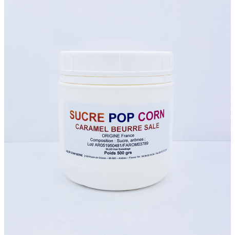 Sucre Pour Pop Corn Caramel Au Beurre Salé 500 grs