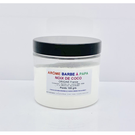 Arôme barbe à papa Noix de Coco Pot 100 Grs