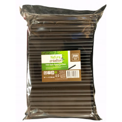 Pailles PLA Droite Cocktail Noir 150 x Ø 8 mm Sachet 250 unités