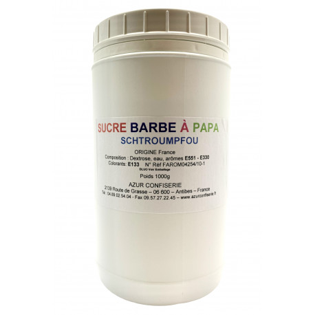 Sucre à barbe à papa Schtroumpfou 1000 g