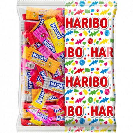 MAOAM Stripes Haribo sachet vrac de 1 kg - Azur Confiserie