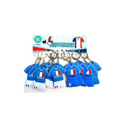 Lot de 12 porte-clés maillot de foot