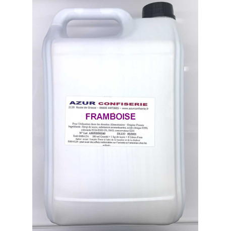 Grani Drink FRAMBOISE pour granité Prêt à l'emploi 5 litres