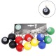 Lot de 12 porte-clés boule de billard