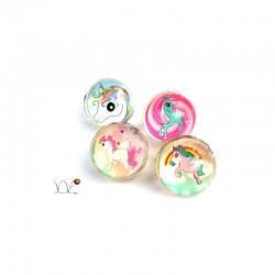 Balle rebondissante licorne 3 cm vendue par 48