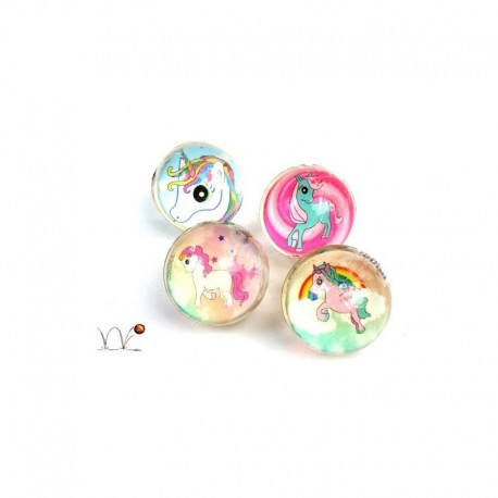 Balle rebondissante licorne 3 cm vendue par 48