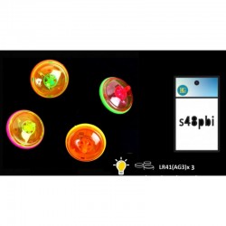 Toupie lumineuse 4.5 cm kermesse vendue par 48