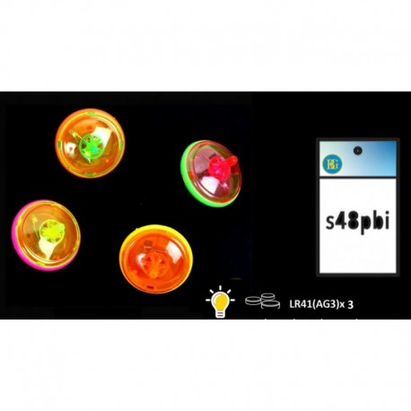 Toupie lumineuse 4.5 cm kermesse vendue par 48