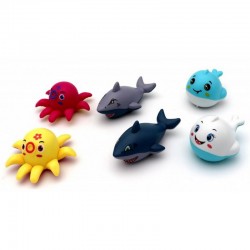 Animal de la mer rétro friction 7cm vendu par 48