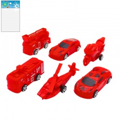 Véhicules pompier assortis 9 cm vendus par 48