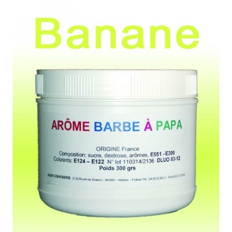 Arôme barbe à papa Banane 300 Grs