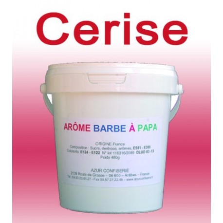Arôme barbe à papa cerise 480 Grs